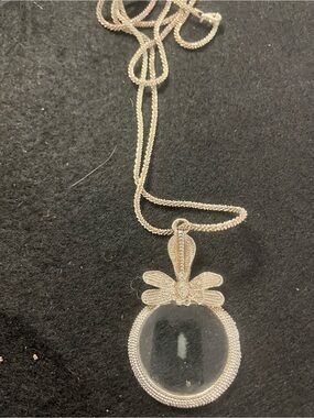 Dragonfly magnifying necklace